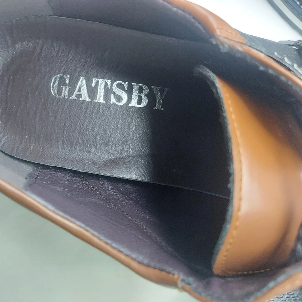Gatsby Mens Dress Shoes Brown Black Lace Up Comfort Casual‎ Fashion Size 46 (13)